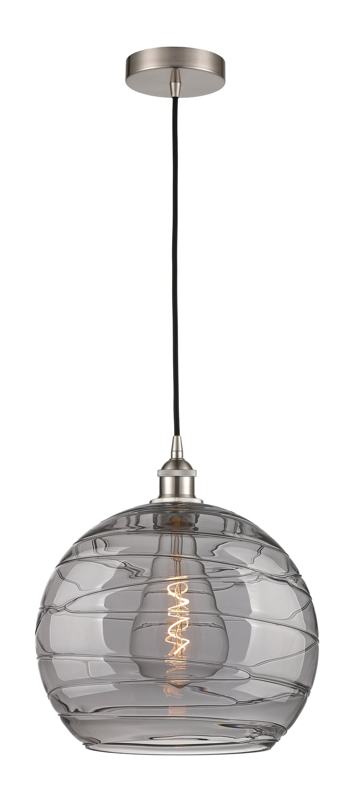 Innovations Lighting Athens Deco Swirl 14" Pendant - Brushed Satin Nickel Pendants Innovations Lighting   