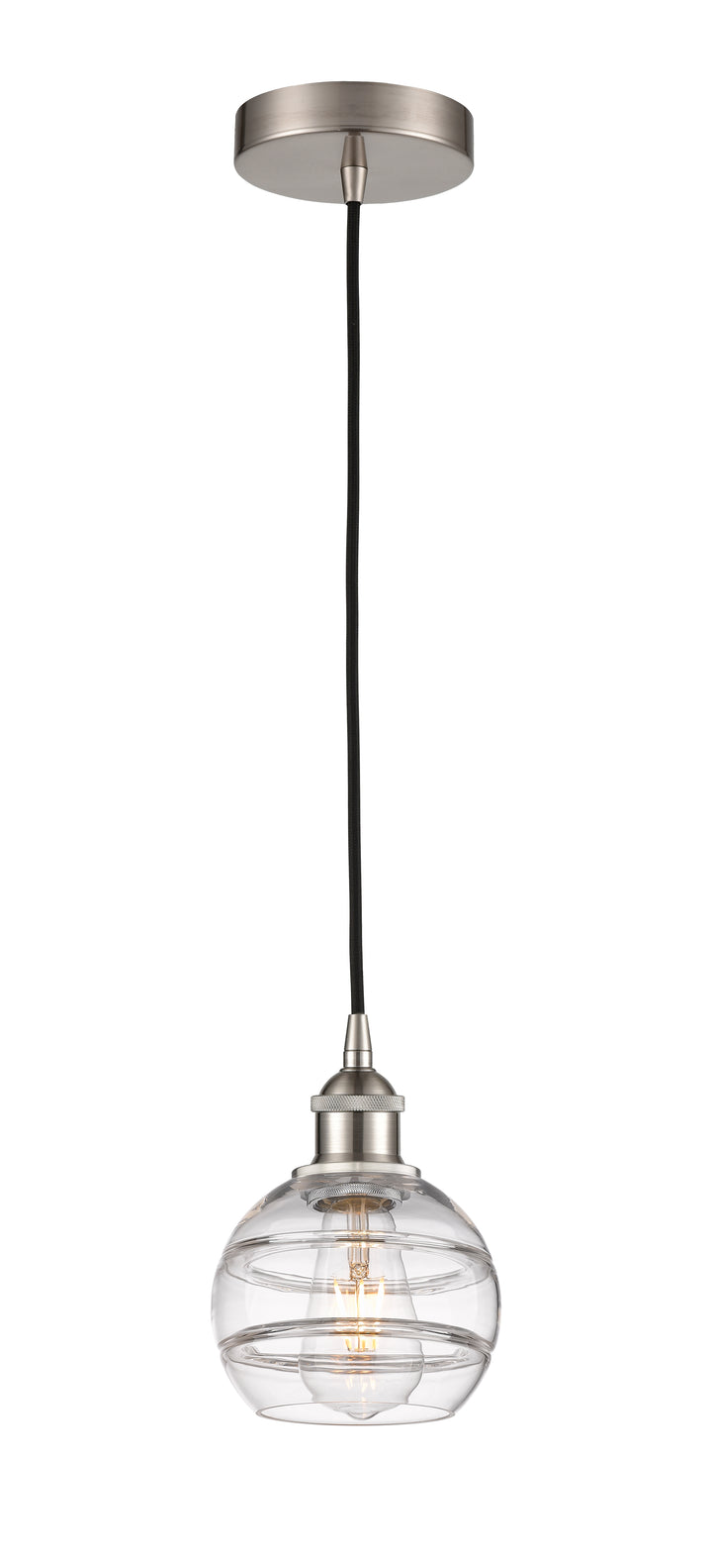 Innovations Lighting Rochester 6" Mini Pendant - Brushed Satin Nickel