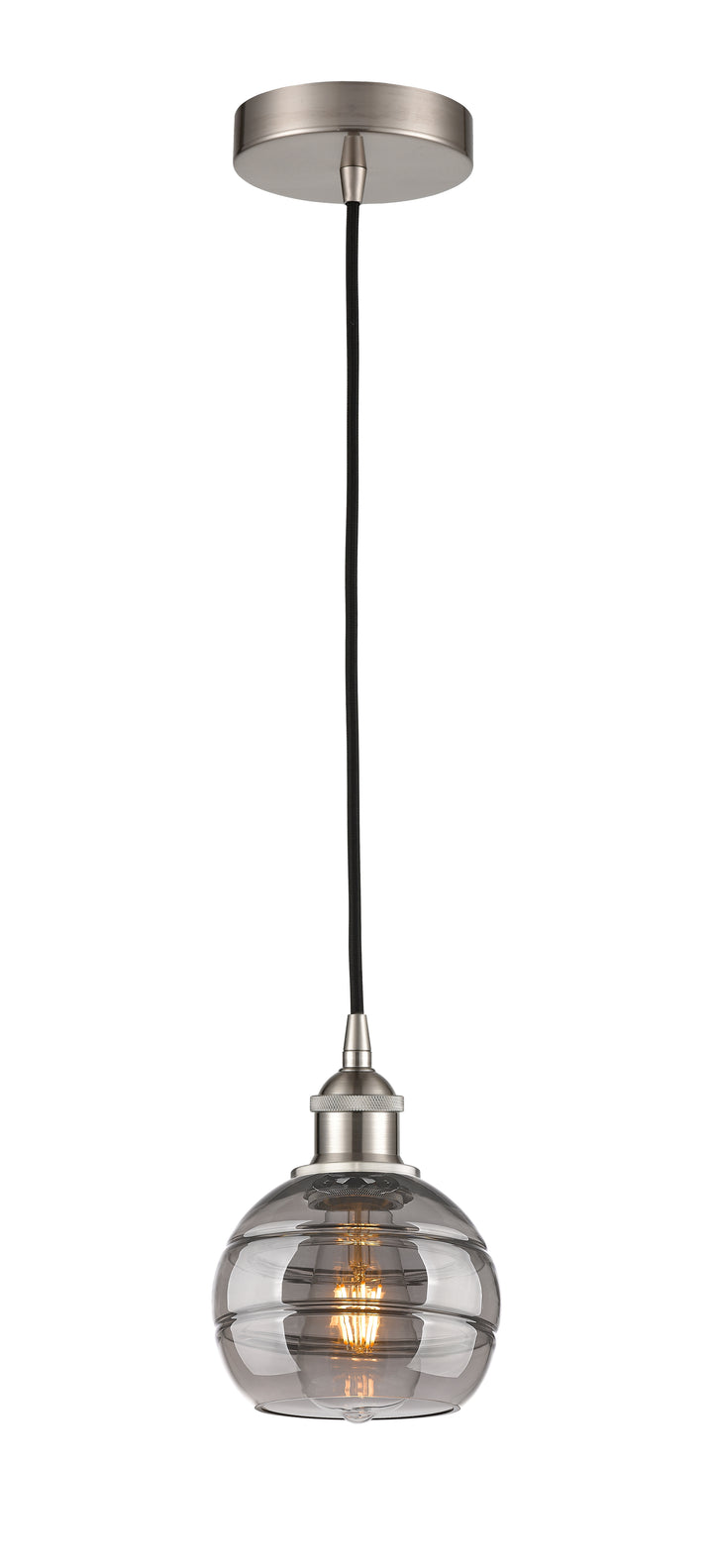 Innovations Lighting Rochester 6" Mini Pendant - Brushed Satin Nickel