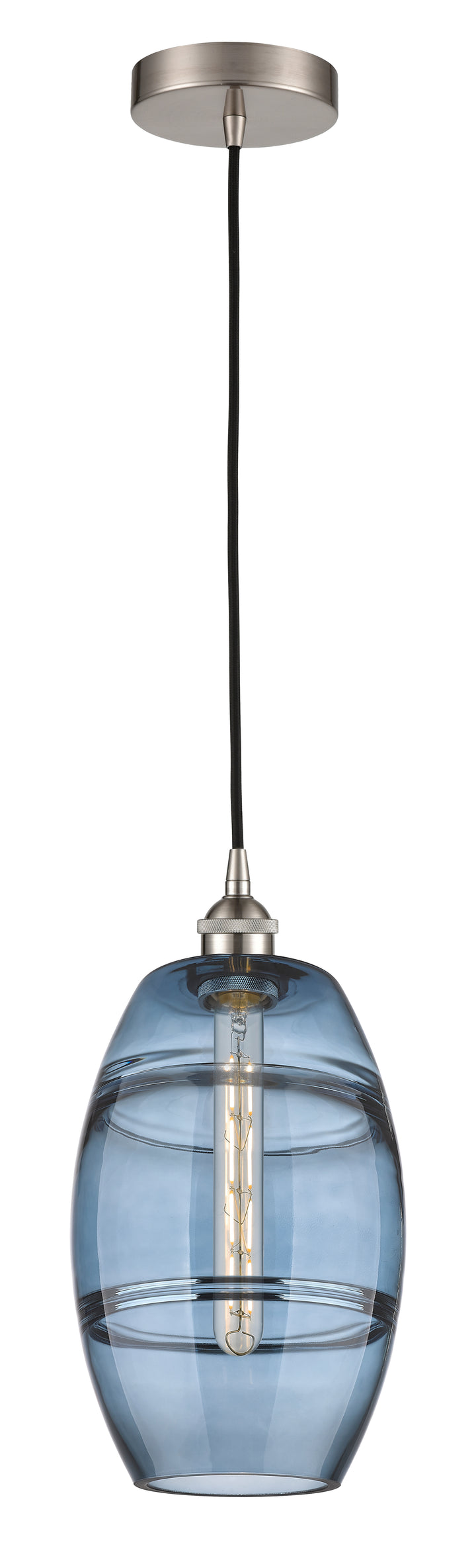 Innovations Lighting Vaz 8" Mini Pendant - Brushed Satin Nickel Mini-Pendants Innovations Lighting   