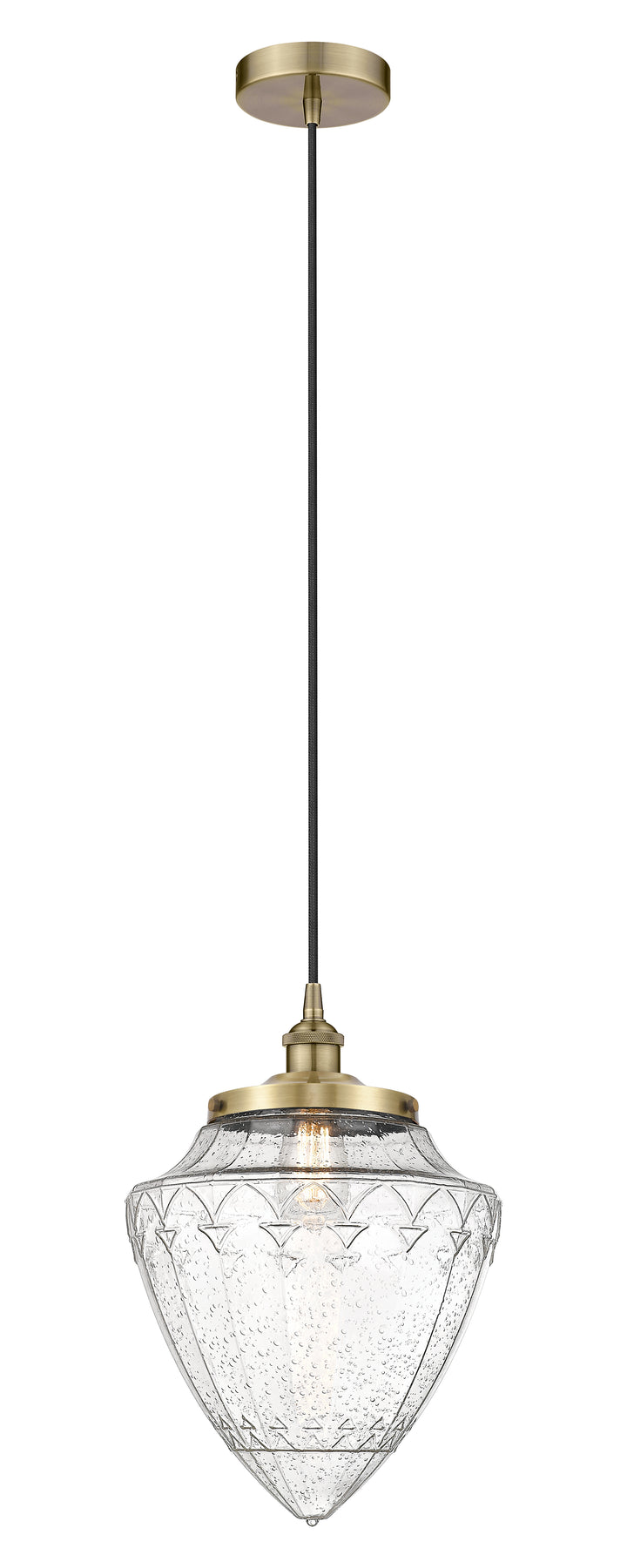 Innovations Lighting Bullet 12" Mini Pendant - Antique Brass