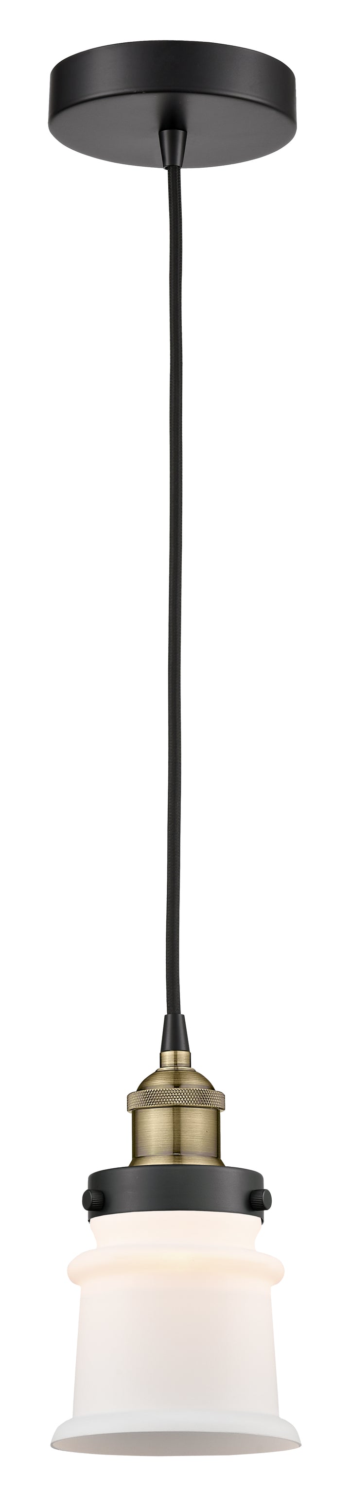 Innovations Lighting Canton 5" Mini Pendant - Black Antique Brass Mini-Pendants Innovations Lighting   