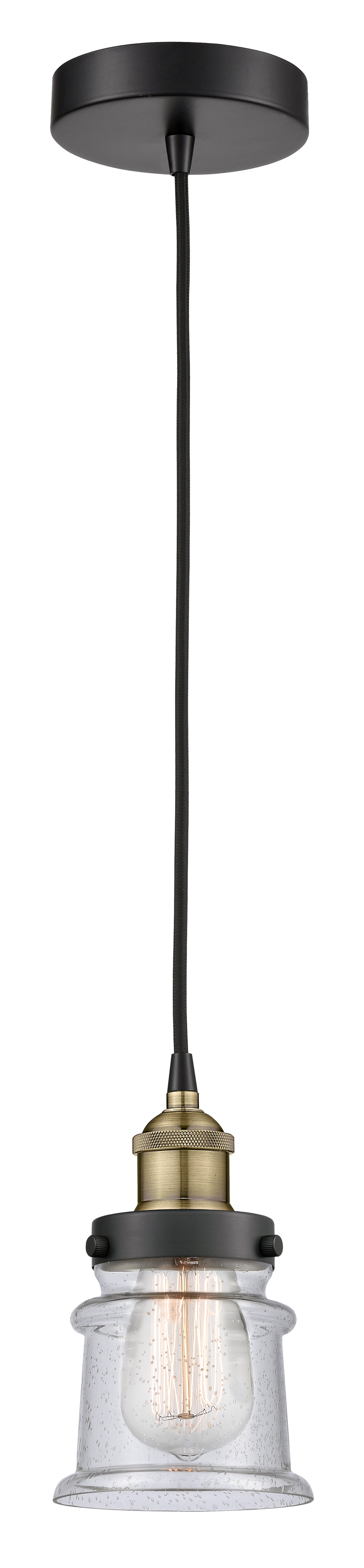 Innovations Lighting Canton 5" Mini Pendant - Black Antique Brass Mini-Pendants Innovations Lighting   