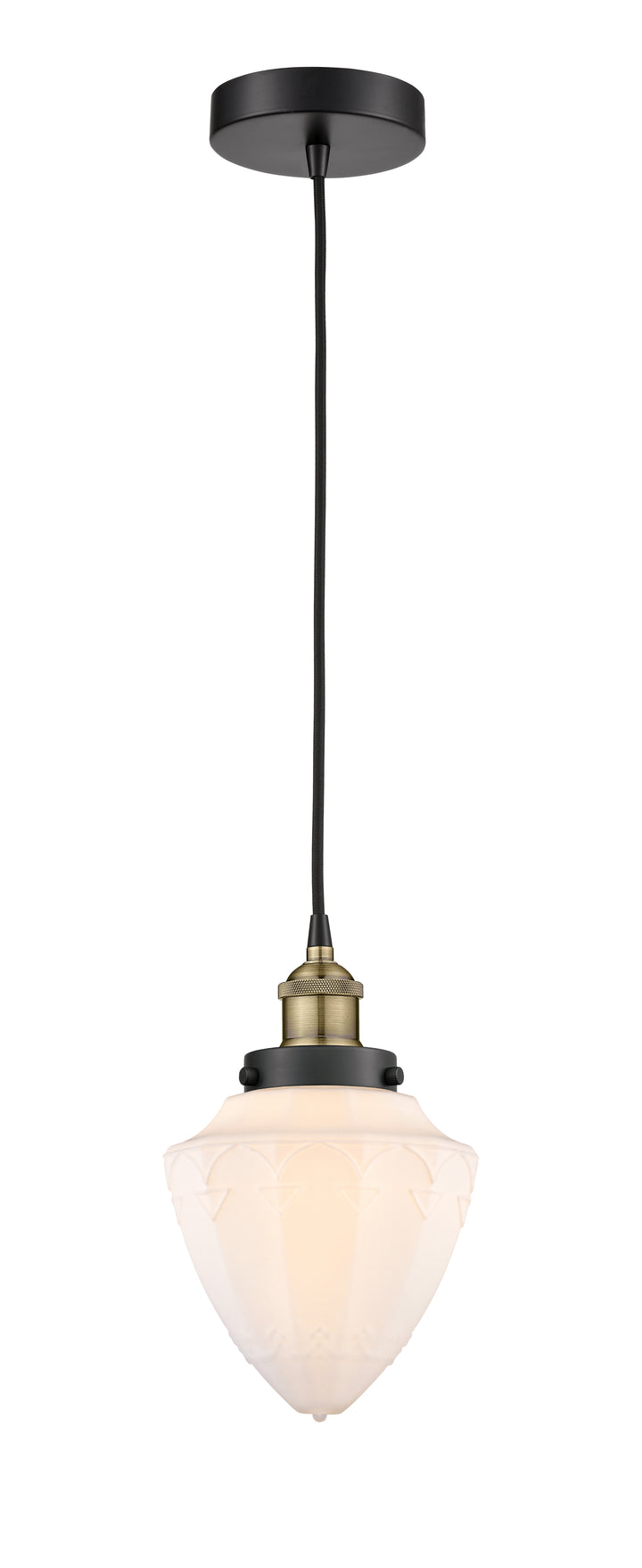 Innovations Lighting Bullet 7" Mini Pendant - Black Antique Brass