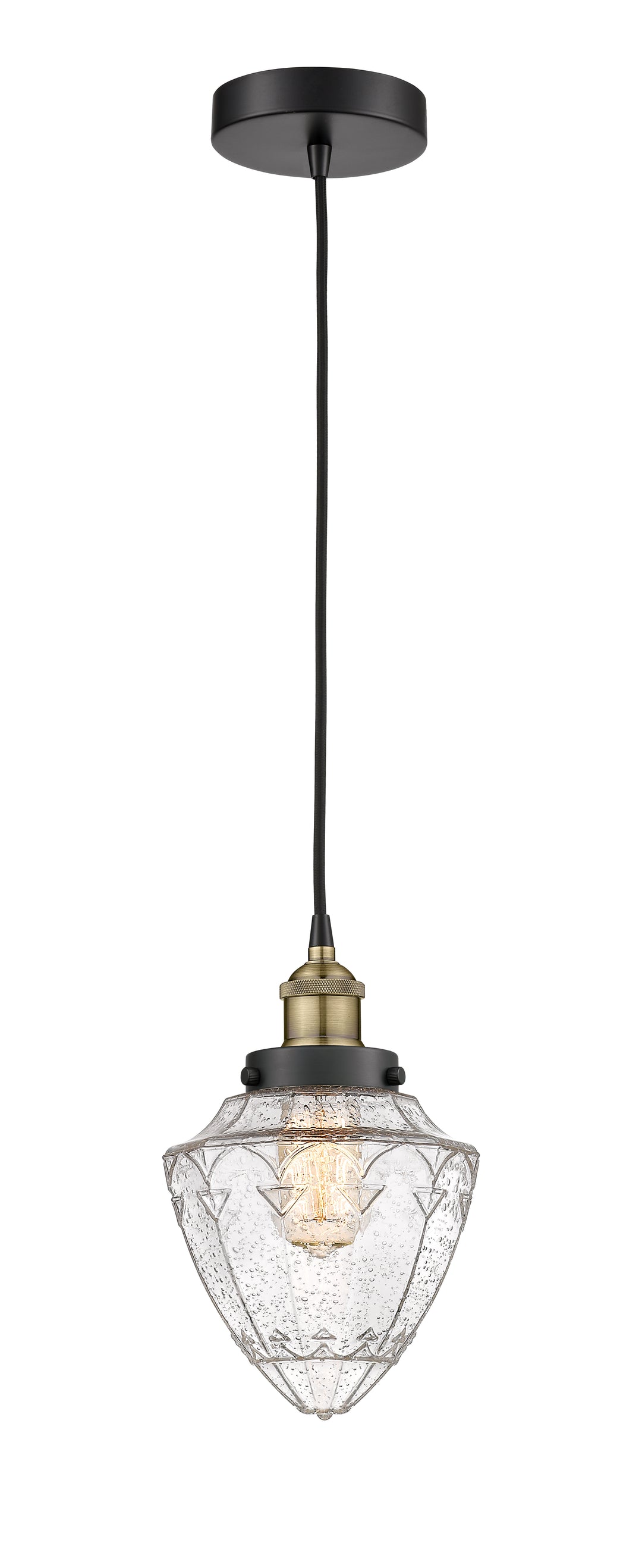 Innovations Lighting Bullet 7" Mini Pendant - Black Antique Brass