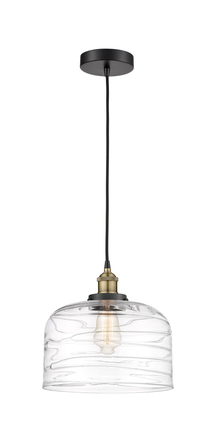 Innovations Lighting Bell 12" Mini Pendant - Black Antique Brass Mini-Pendants Innovations Lighting   