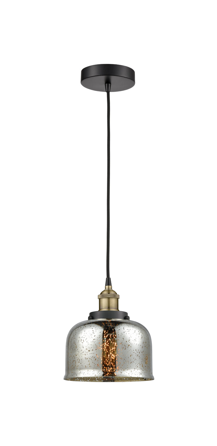 Innovations Lighting Cone 8" Mini Pendant - Black Antique Brass Mini-Pendants Innovations Lighting Silver Plated Mercury ; Glass Type: Mercury  