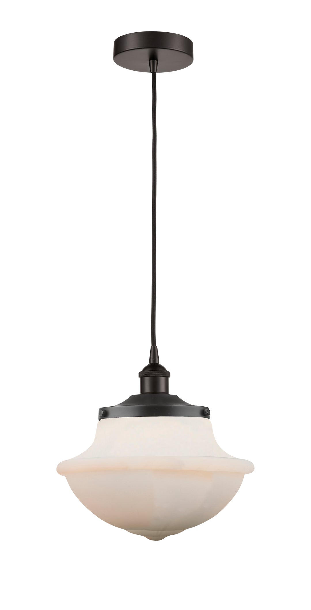 Innovations Lighting Oxford 11.75" Mini Pendant - Oil Rubbed Bronze Mini-Pendants Innovations Lighting Matte White ; Glass Type: Frosted  