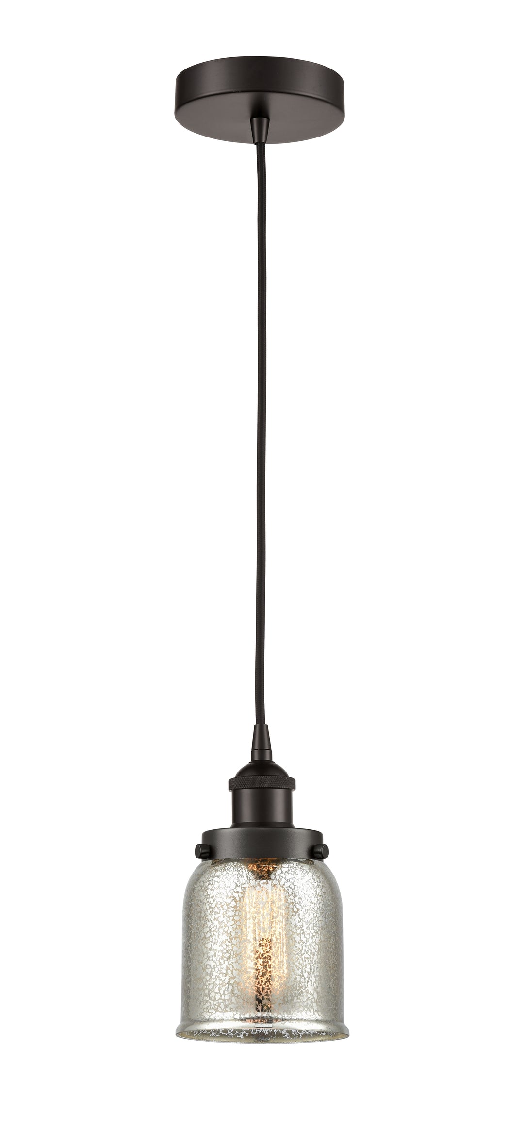 Innovations Lighting Cone 5" Mini Pendant - Oil Rubbed Bronze Mini-Pendants Innovations Lighting Silver Plated Mercury ; Glass Type: Mercury  