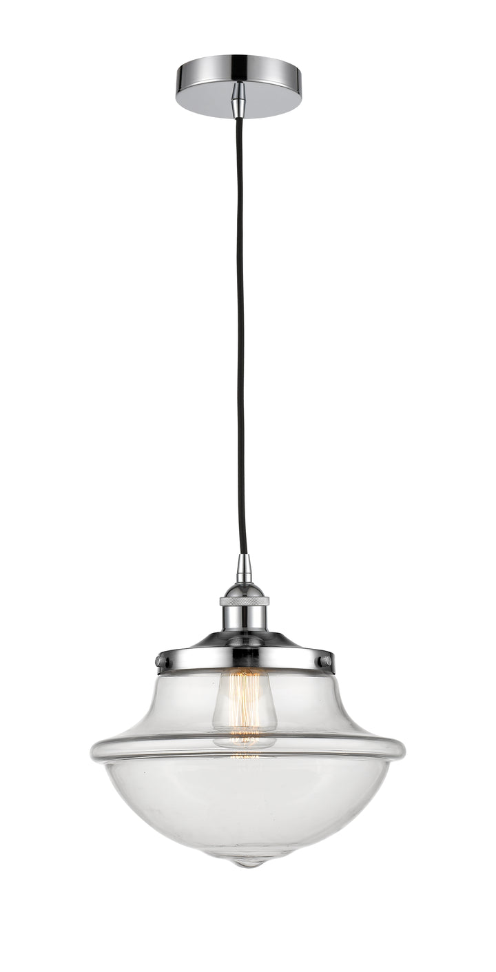 Innovations Lighting Oxford 11.75" Mini Pendant - Polished Chrome Mini-Pendants Innovations Lighting Clear ; Glass Type: Clear  