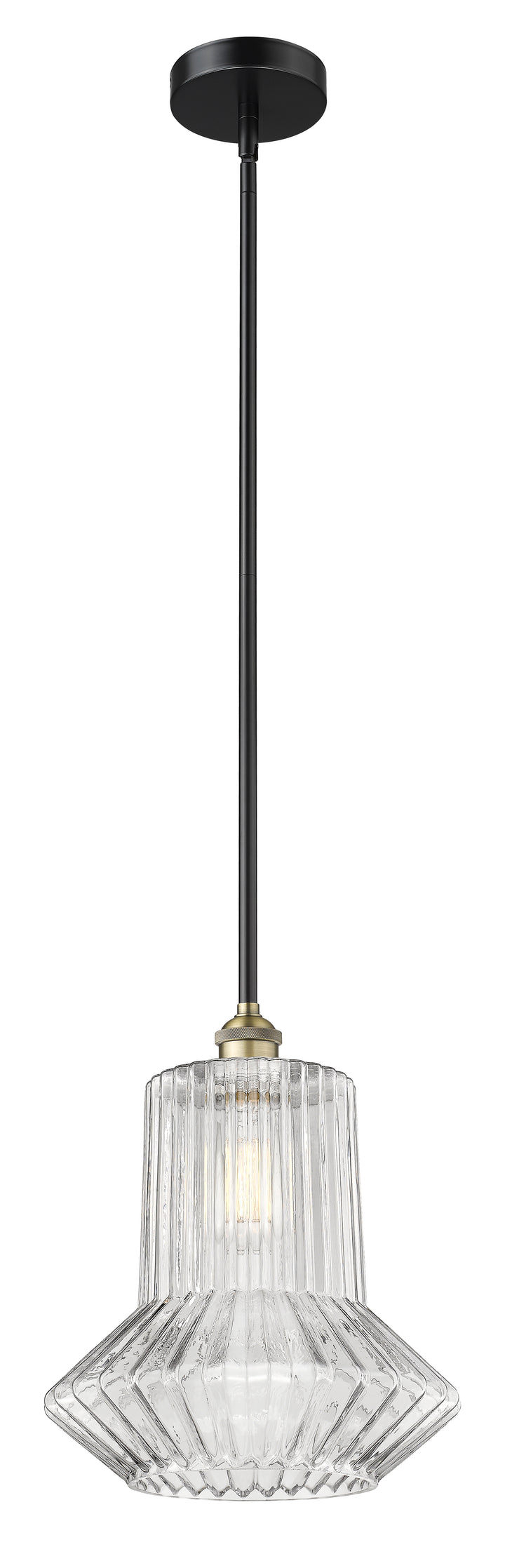 Innovations Lighting Springwater 12" Mini Pendant - Black Antique Brass