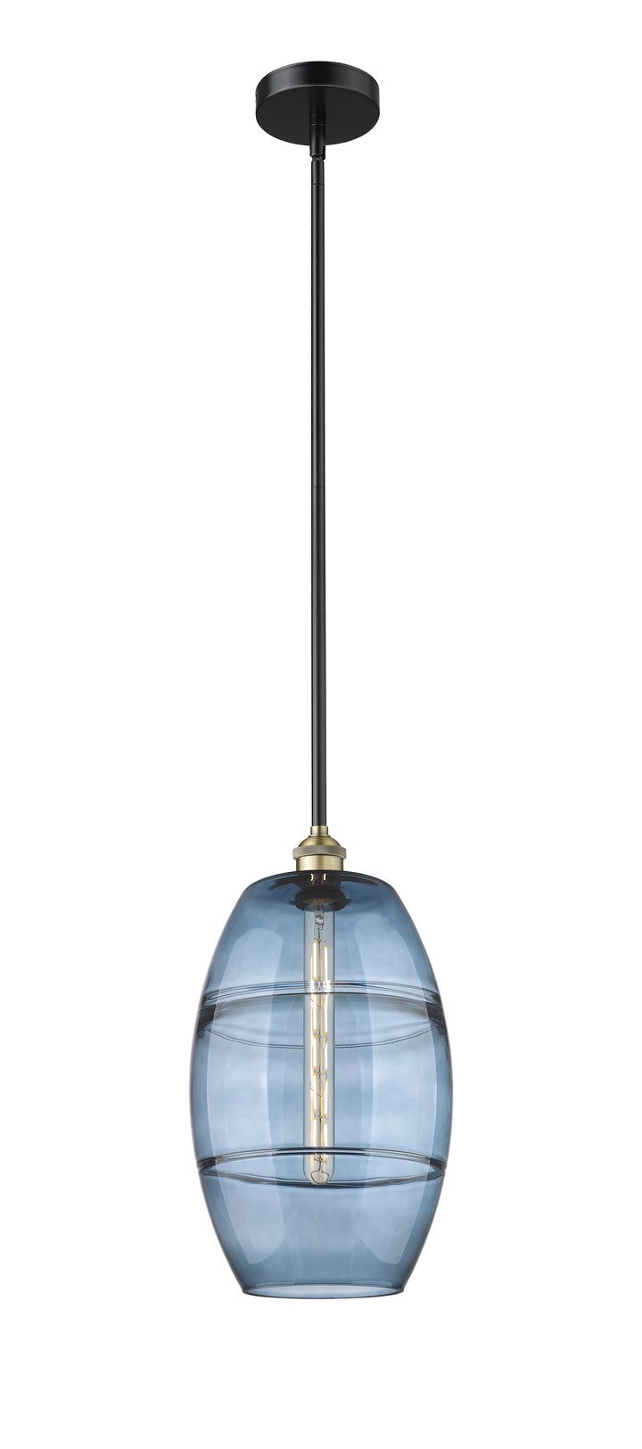 Innovations Lighting Vaz 10" Mini Pendant - Black Antique Brass