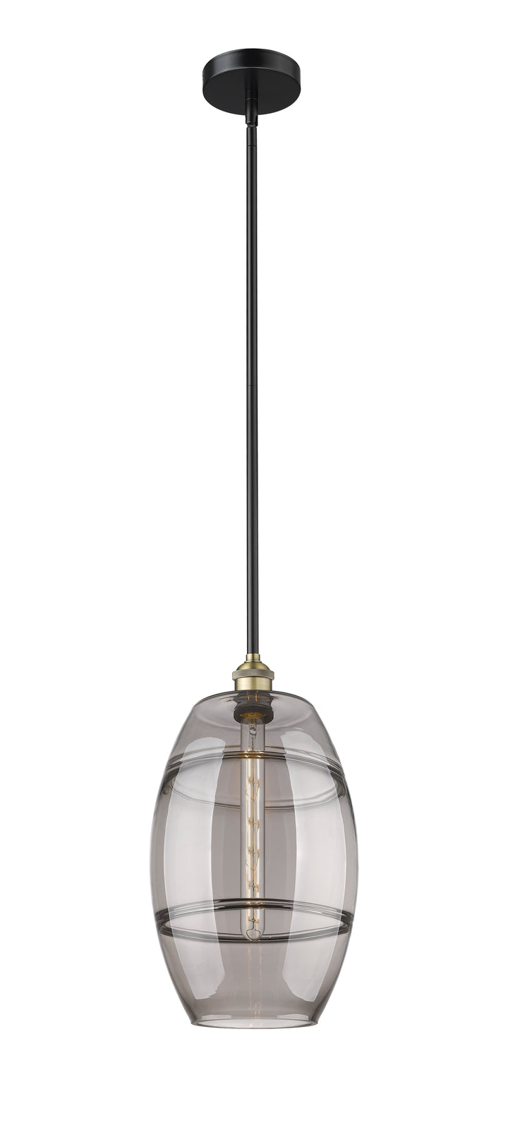 Innovations Lighting Vaz 10" Mini Pendant - Black Antique Brass