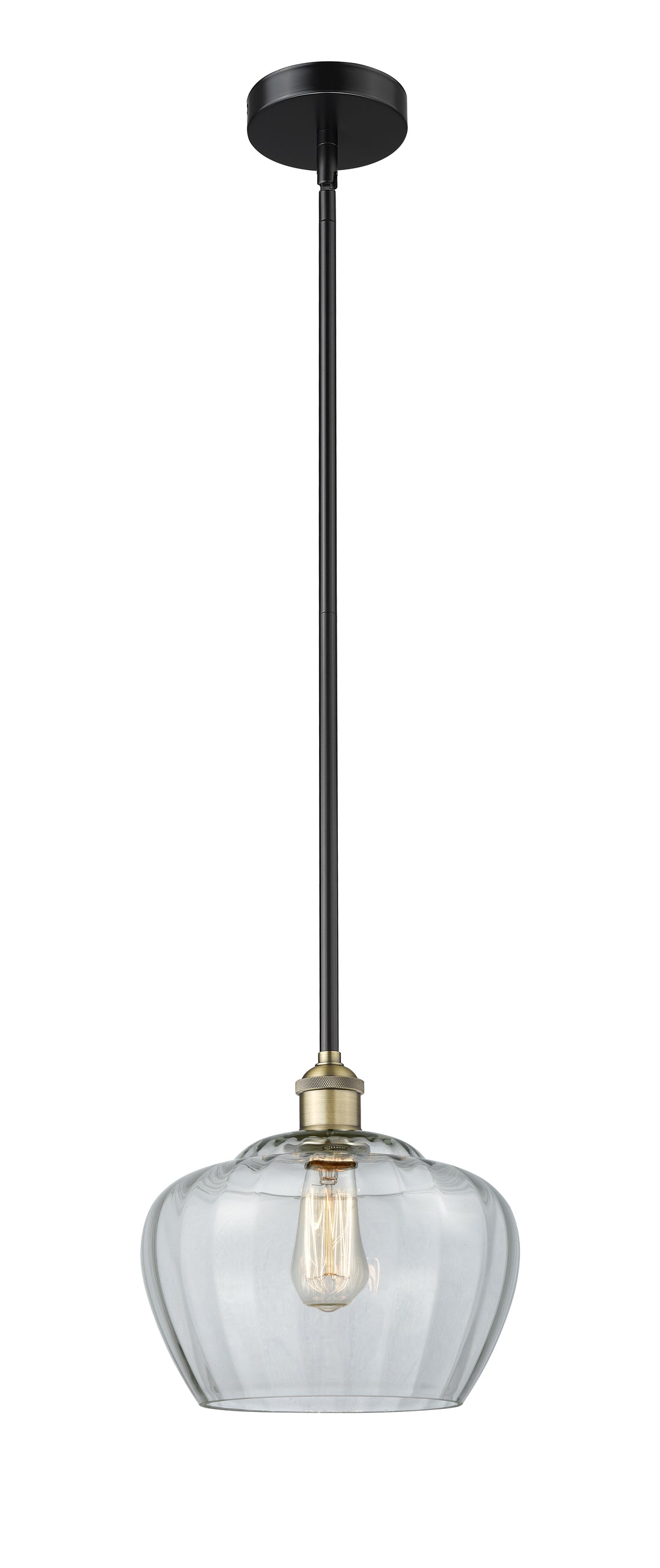 Innovations Lighting Fenton 11" Mini Pendant - Black Antique Brass