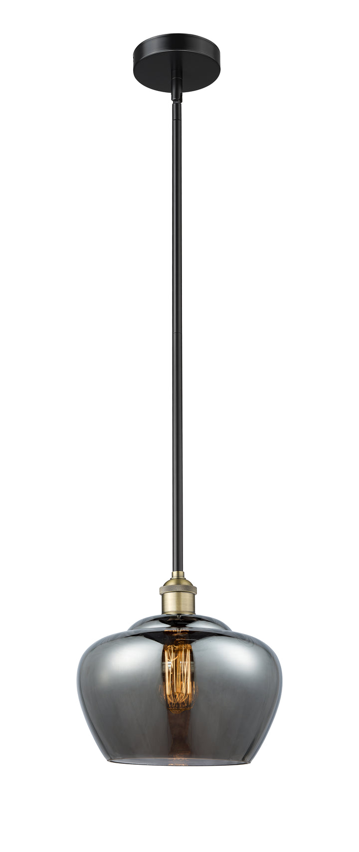 Innovations Lighting Fenton 11" Mini Pendant - Black Antique Brass