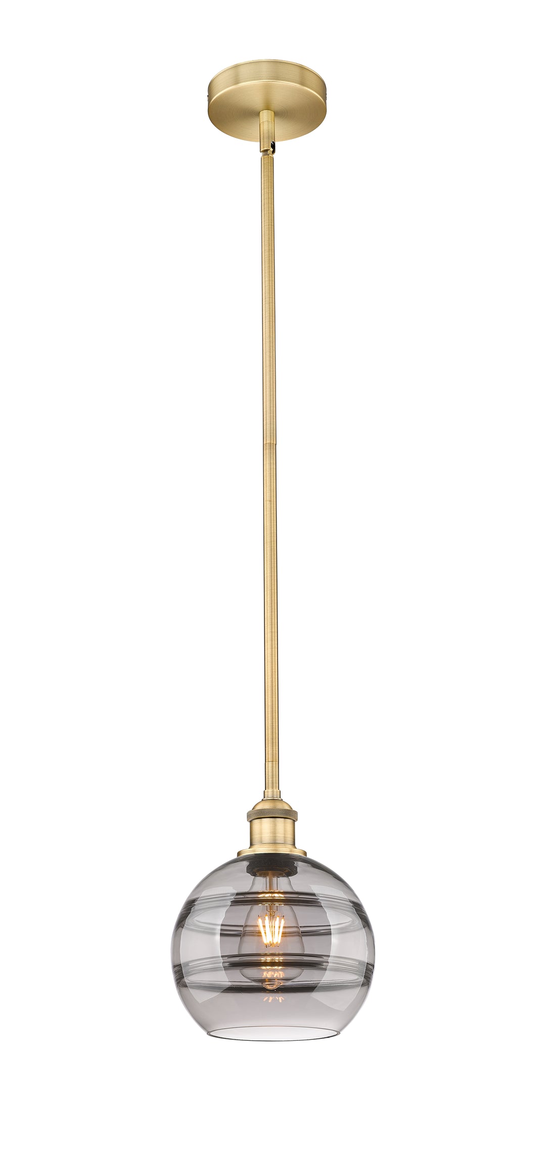 Innovations Lighting Rochester 8" Mini Pendant - Brushed Brass