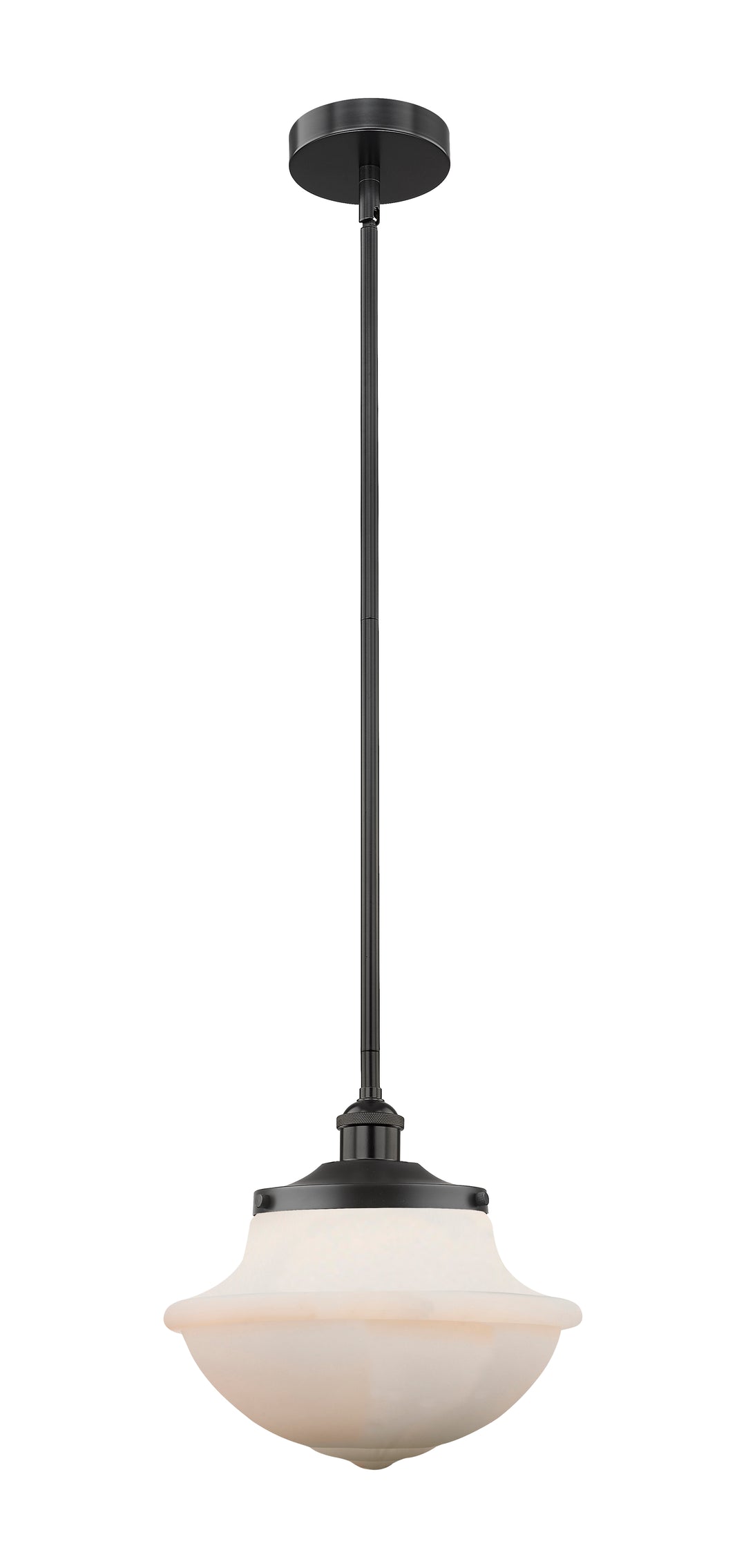 Innovations Lighting Oxford 12" Mini Pendant - Matte Black Mini-Pendants Innovations Lighting Matte White ; Glass Type: Frosted  