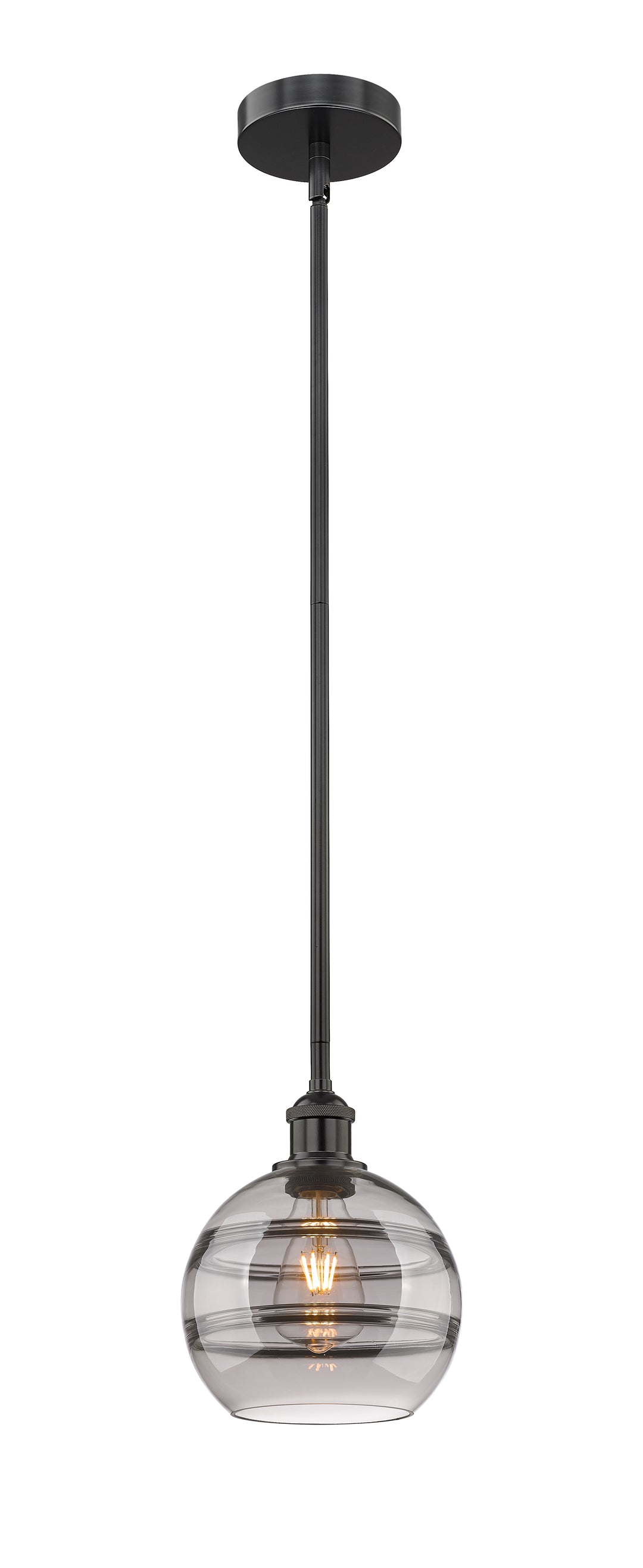 Innovations Lighting Rochester 8" Mini Pendant - Matte Black