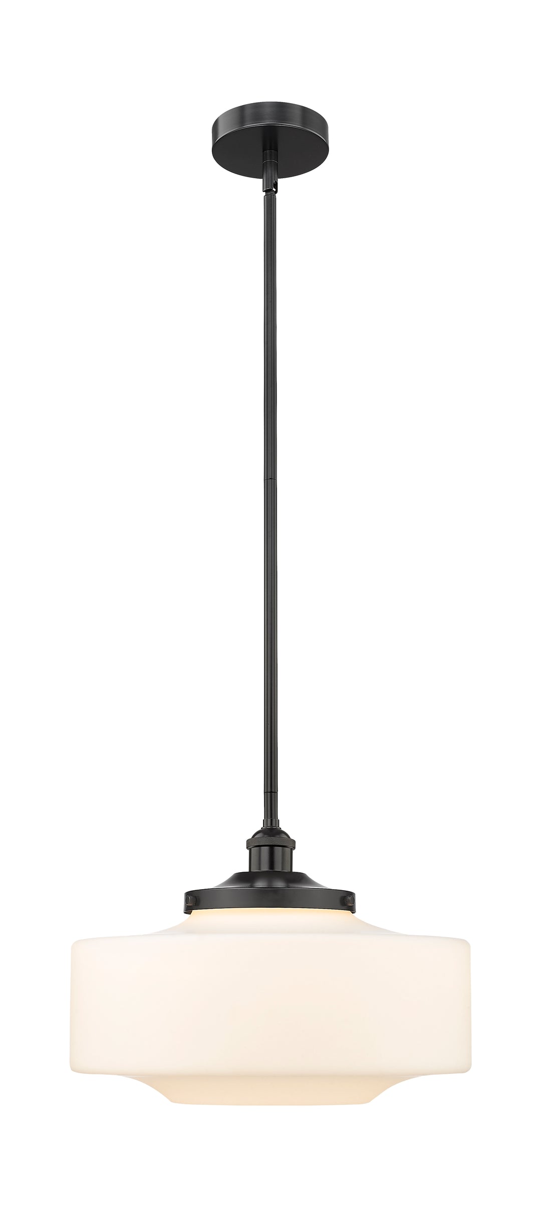 Innovations Lighting Bridgeton 16" Mini Pendant - Matte Black Mini-Pendants Innovations Lighting Matte White ; Glass Type: Frosted  