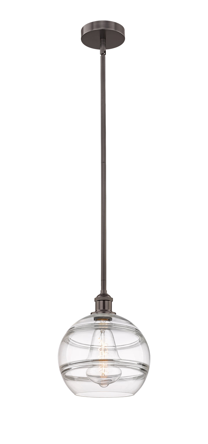 Innovations Lighting Rochester 10" Mini Pendant - Oil Rubbed Bronze Mini-Pendants Innovations Lighting Clear ; Glass Type: Clear  