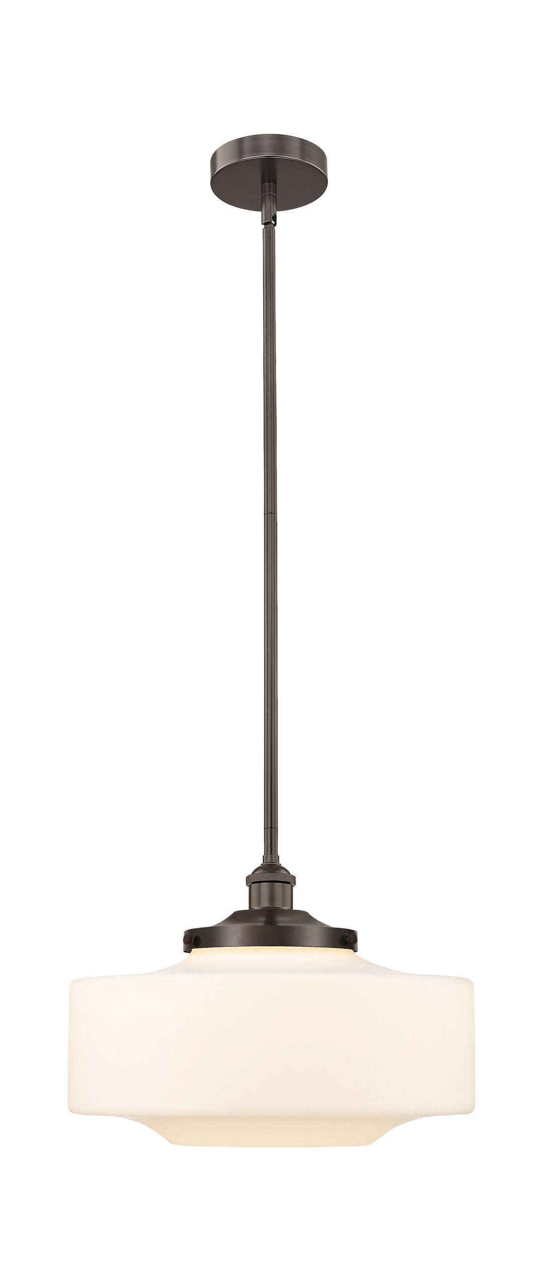 Innovations Lighting Bridgeton 16" Mini Pendant - Oil Rubbed Bronze Mini-Pendants Innovations Lighting Matte White ; Glass Type: Frosted  