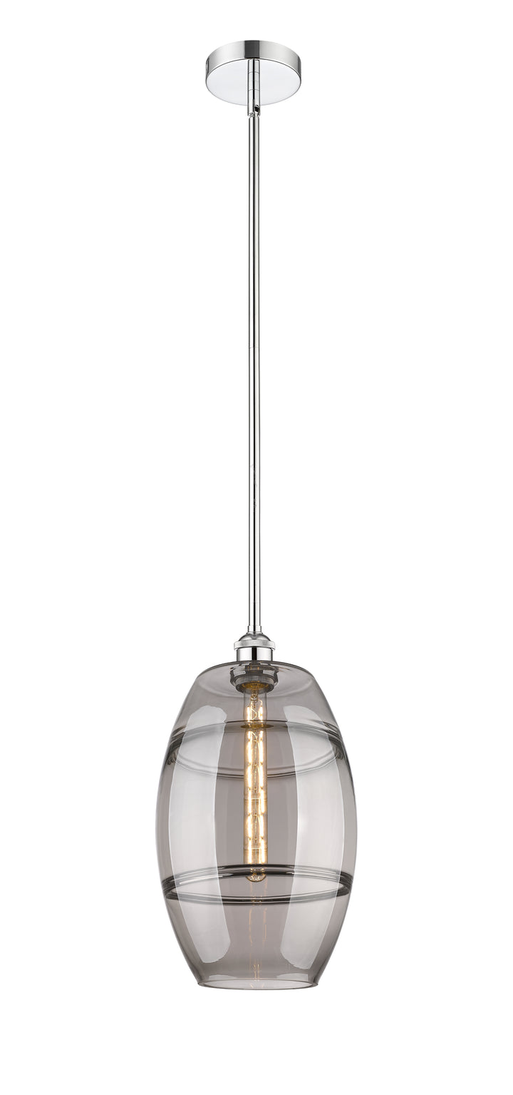 Innovations Lighting Vaz 10" Mini Pendant - Polished Chrome Mini-Pendants Innovations Lighting Light Smoke ; Glass Type: Smoked  