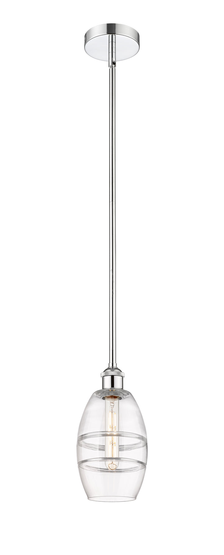 Innovations Lighting Vaz 6" Mini Pendant - Polished Chrome Mini-Pendants Innovations Lighting Clear ; Glass Type: Clear  