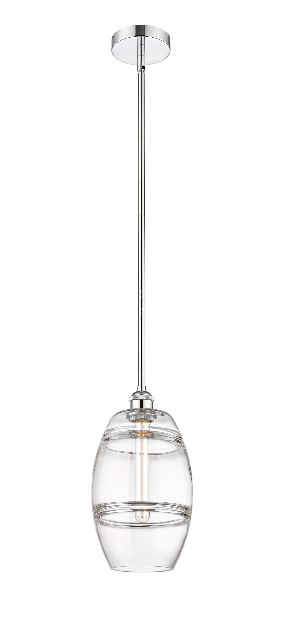 Innovations Lighting Vaz 8" Mini Pendant - Polished Chrome Mini-Pendants Innovations Lighting Clear ; Glass Type: Clear  