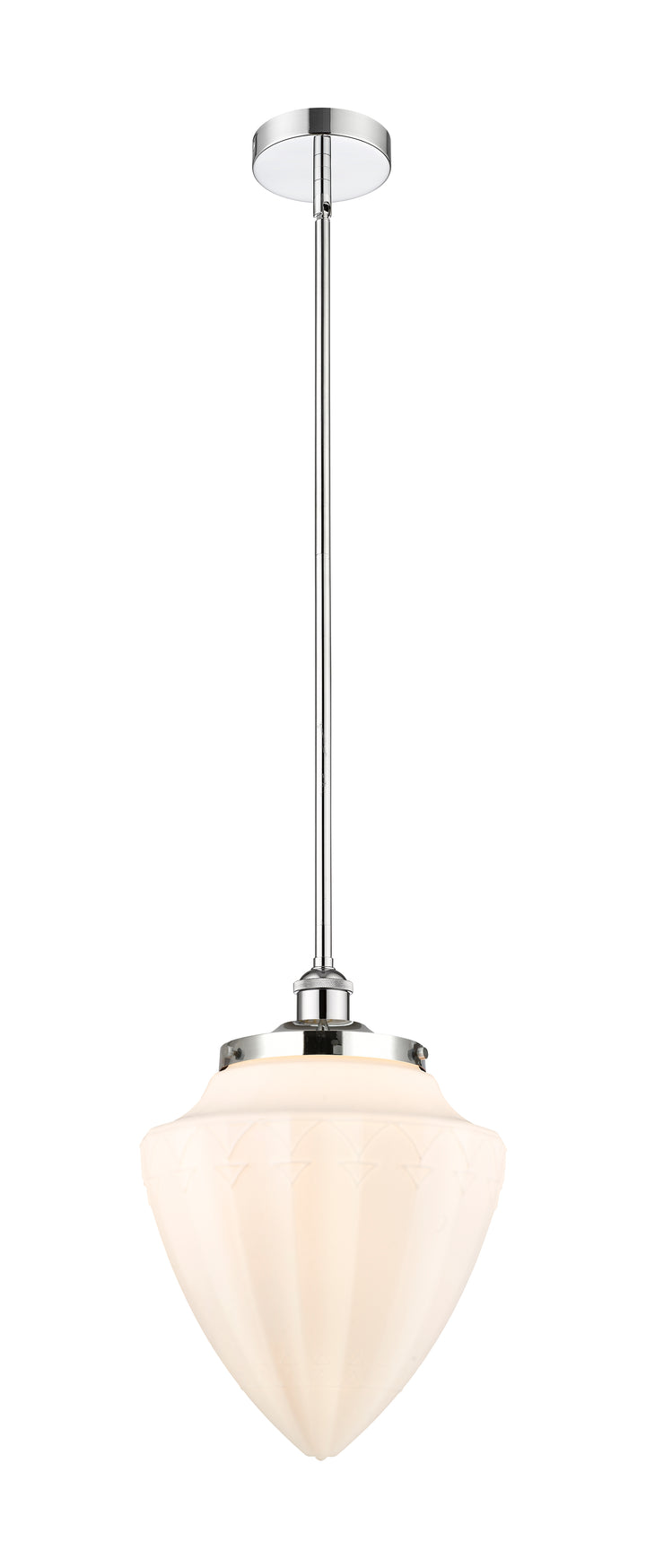 Innovations Lighting Bridgeton 16" Mini Pendant - Polished Chrome Mini-Pendants Innovations Lighting Matte White ; Glass Type: Frosted  