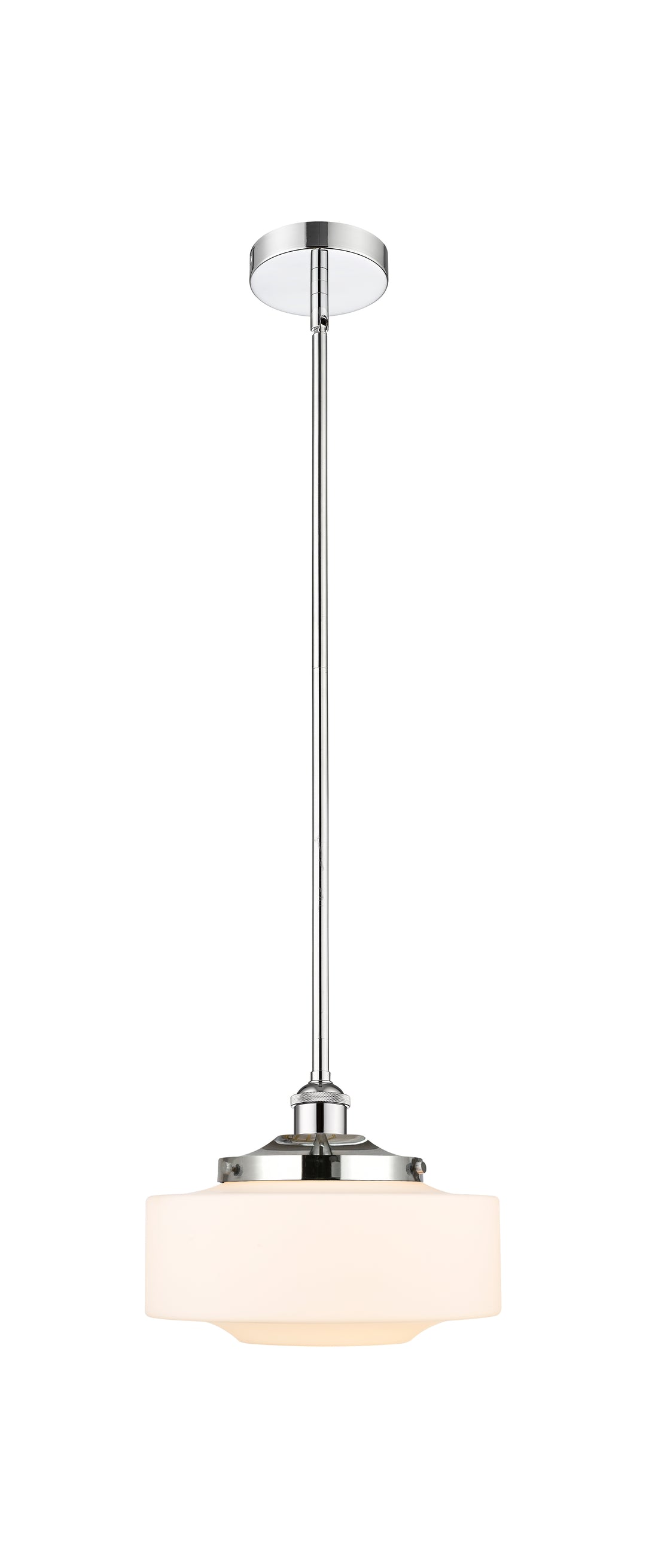 Innovations Lighting Bridgeton 12" Mini Pendant - Polished Chrome Mini-Pendants Innovations Lighting Matte White ; Glass Type: Frosted  