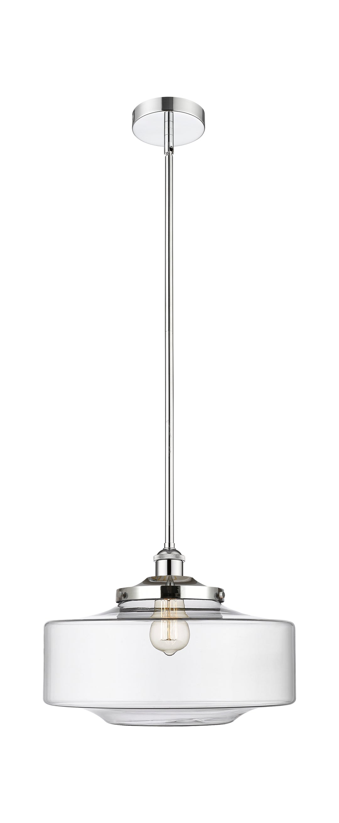 Innovations Lighting Bridgeton 16" Mini Pendant - Polished Chrome Mini-Pendants Innovations Lighting Clear ; Glass Type: Transparent  