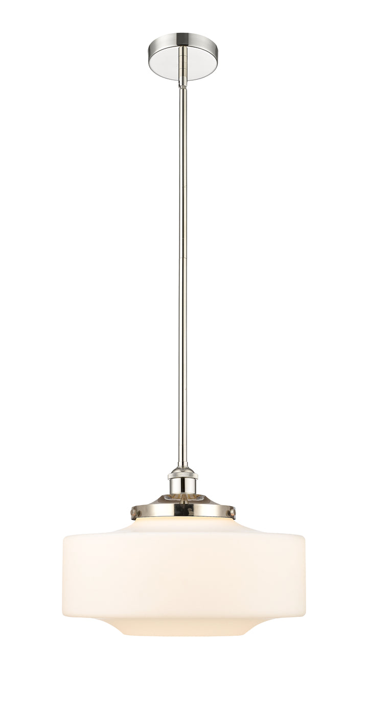 Innovations Lighting Bridgeton 16" Mini Pendant - Polished Nickel Mini-Pendants Innovations Lighting Matte White ; Glass Type: Frosted  