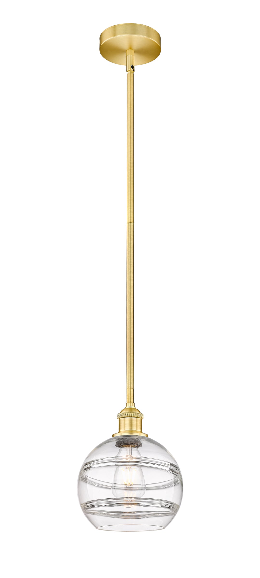 Innovations Lighting Rochester 8" Mini Pendant - Satin Gold