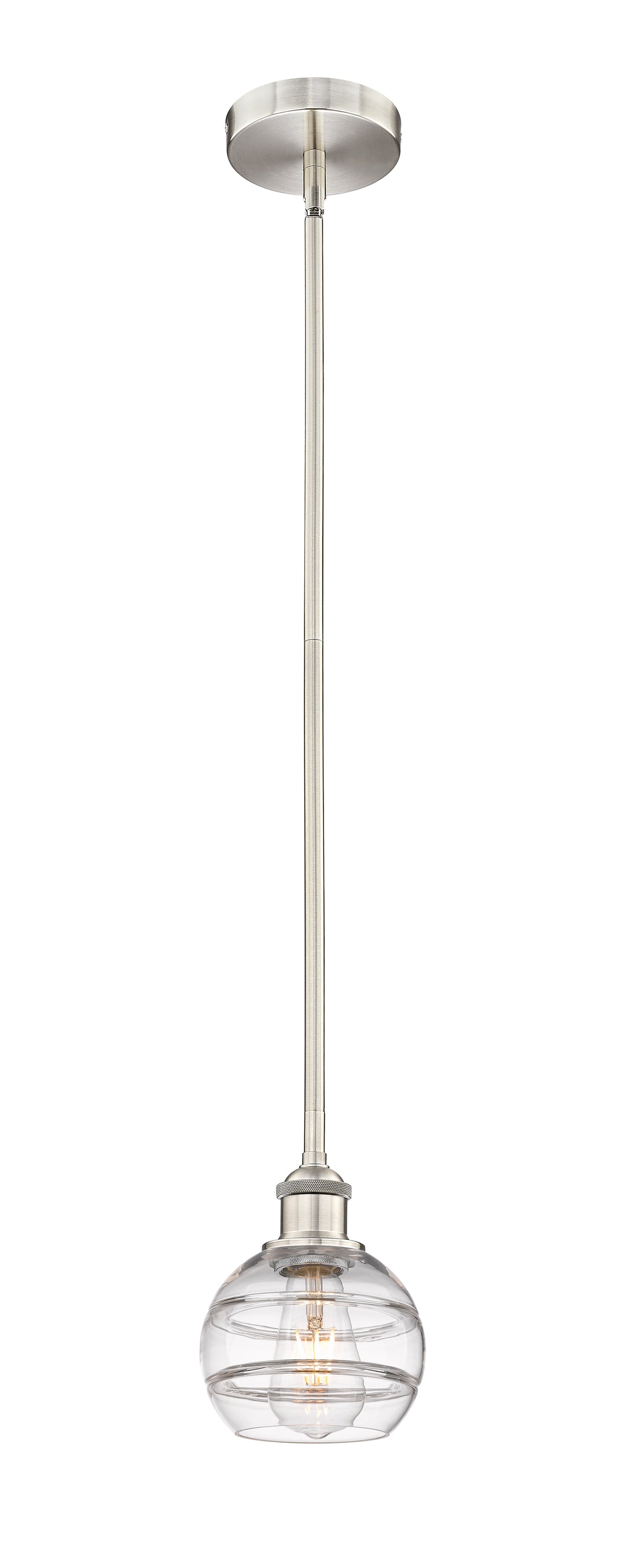 Innovations Lighting Rochester 6" Mini Pendant - Brushed Satin Nickel