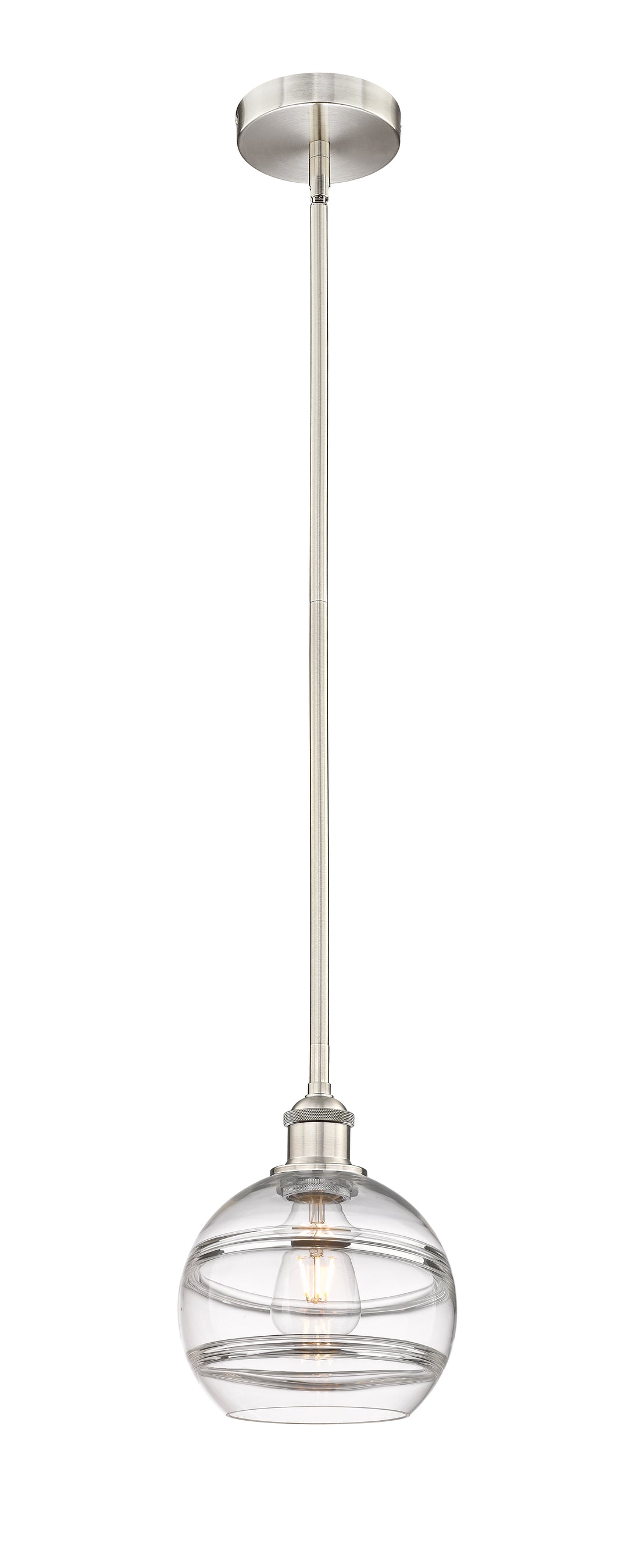 Innovations Lighting Rochester 8" Mini Pendant - Brushed Satin Nickel