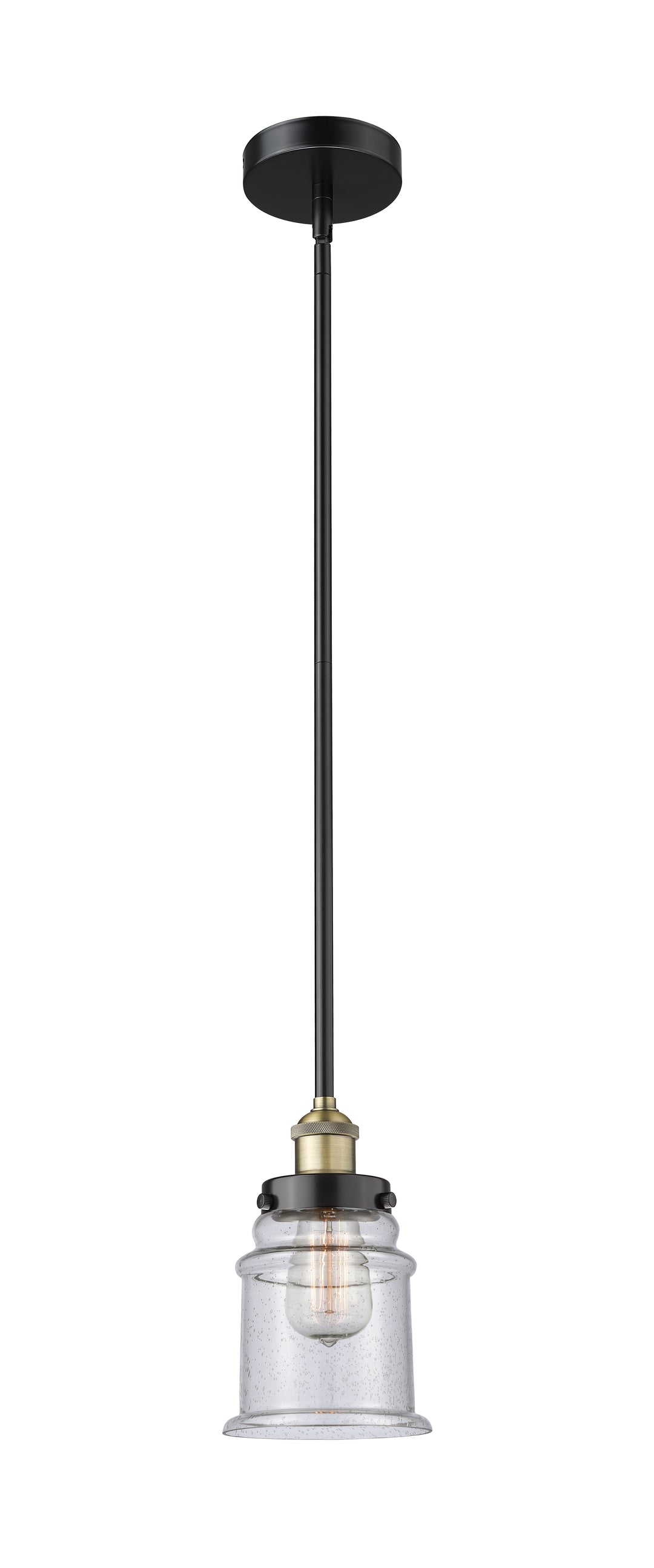 Innovations Lighting Canton 6" Mini Pendant - Black Antique Brass Mini-Pendants Innovations Lighting   