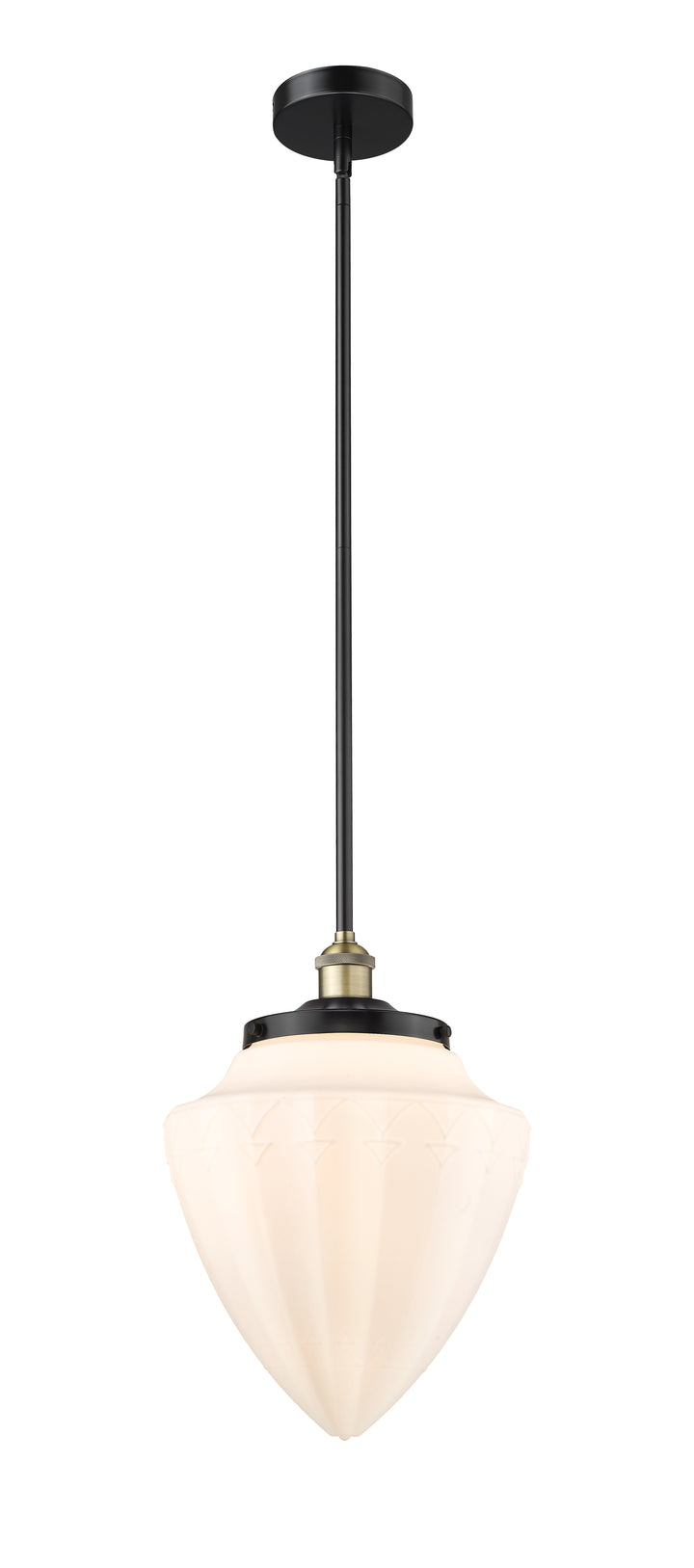 Innovations Lighting Bullet 12" Mini Pendant - Black Antique Brass