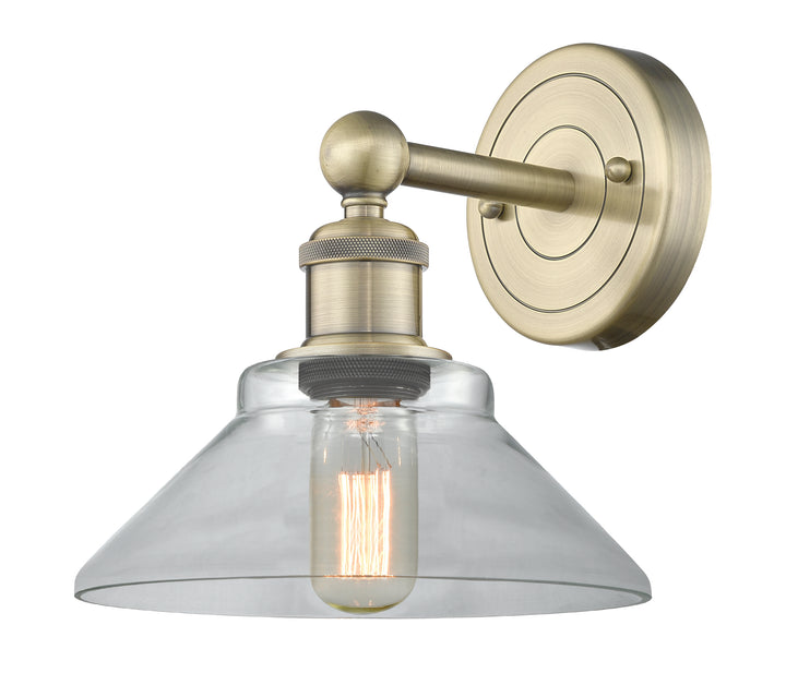 Innovations Lighting Orwell 9" Sconce - Antique Brass Wall Sconces Innovations Lighting Clear ; Glass Type: Clear  