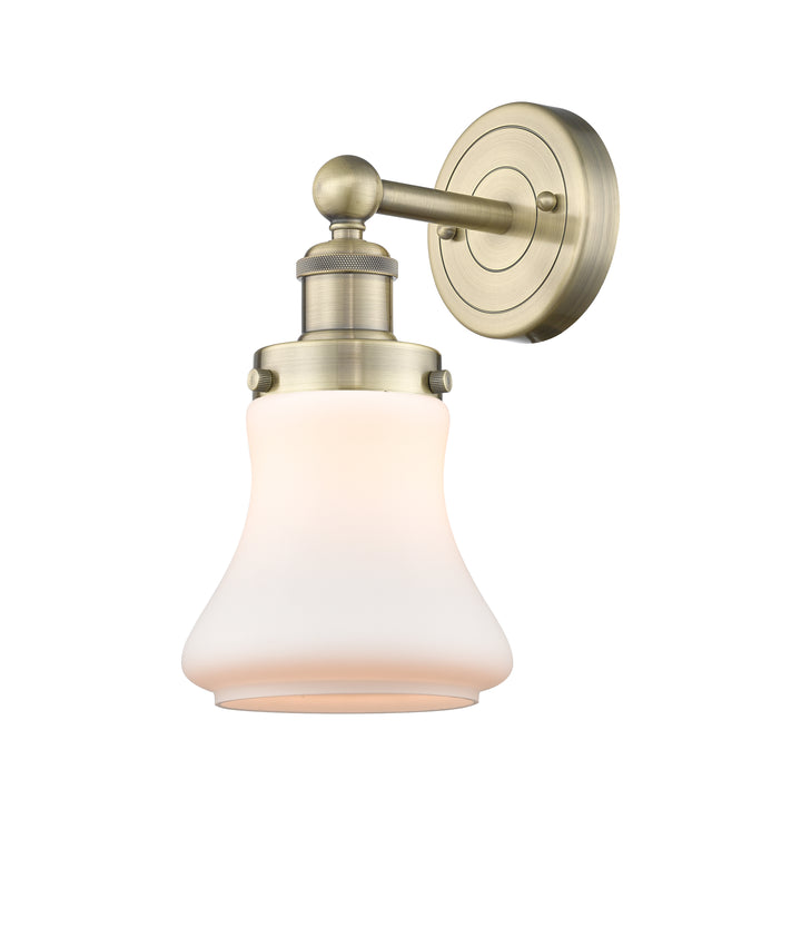 Innovations Lighting Bellmont 6" Sconce - Antique Brass Wall Sconces Innovations Lighting Matte White ; Glass Type: Frosted  