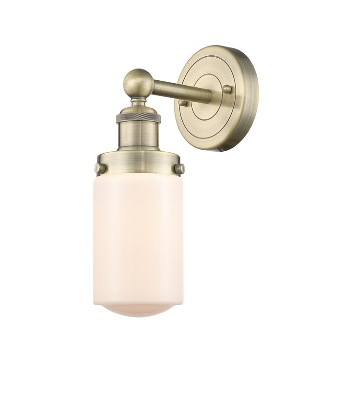 Innovations Lighting Dover 4.5" Sconce - Antique Brass Wall Sconces Innovations Lighting Matte White ; Glass Type: Frosted  