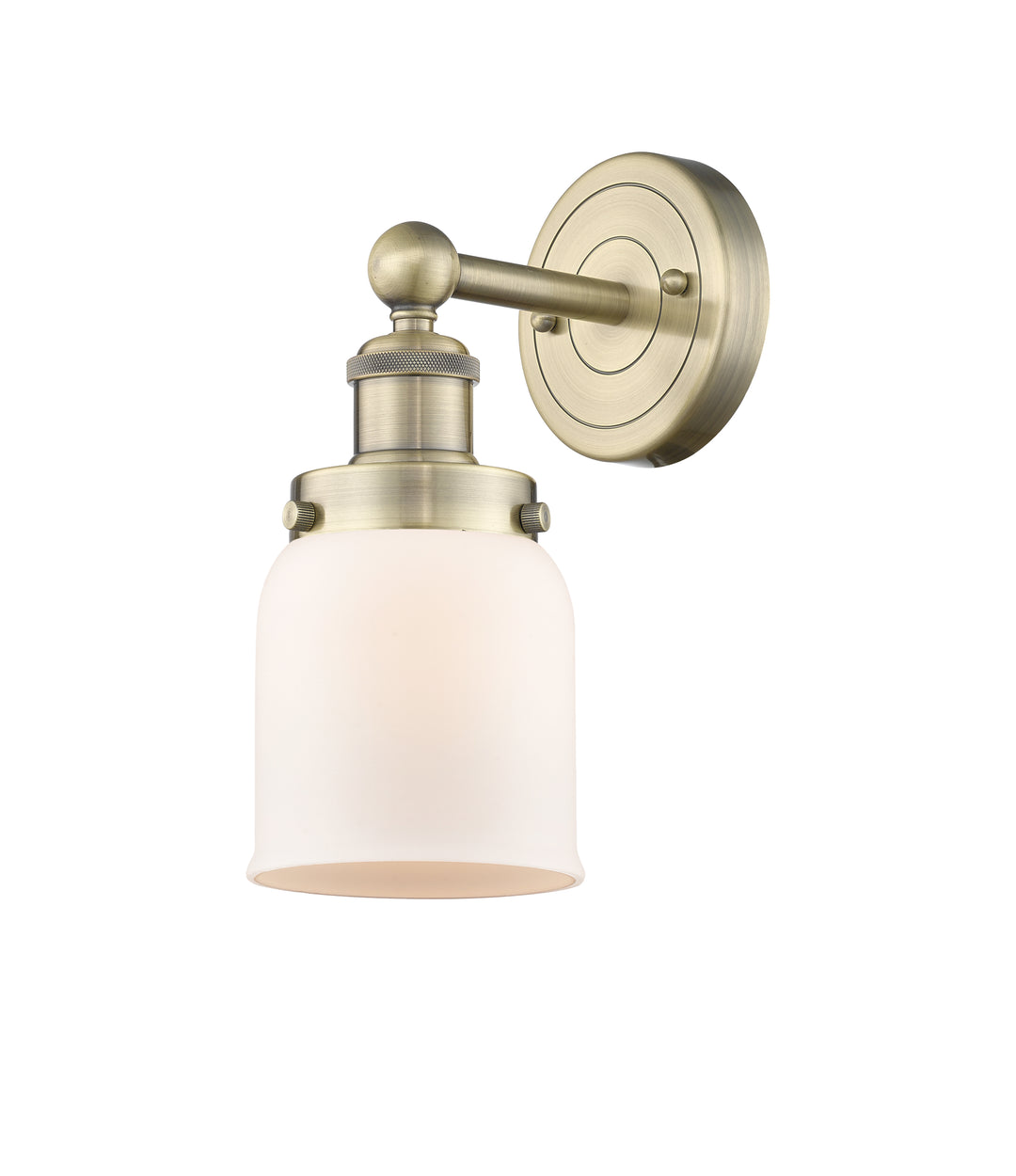 Innovations Lighting Bell 5" Sconce - Antique Brass Wall Sconces Innovations Lighting Matte White ; Glass Type: Frosted  