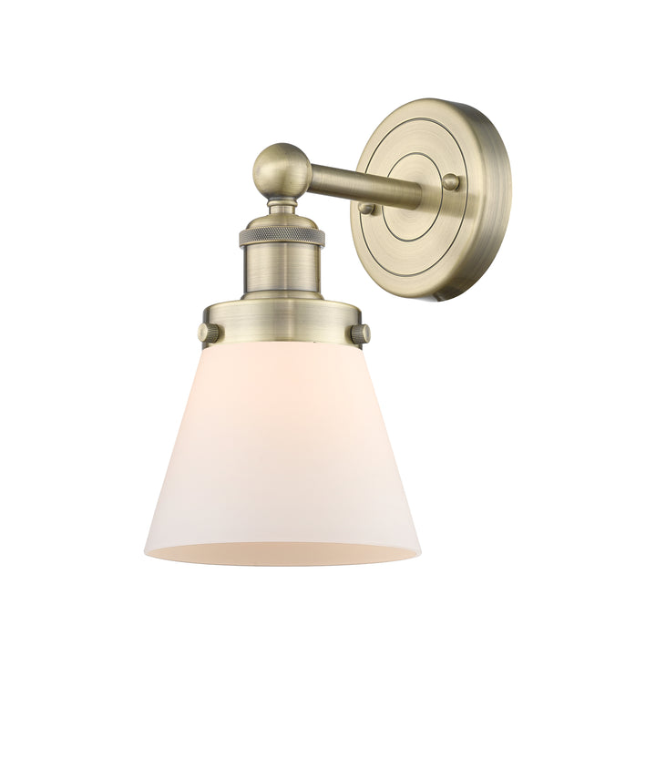 Innovations Lighting Cone 6" Sconce - Antique Brass Wall Sconces Innovations Lighting Matte White ; Glass Type: Frosted  