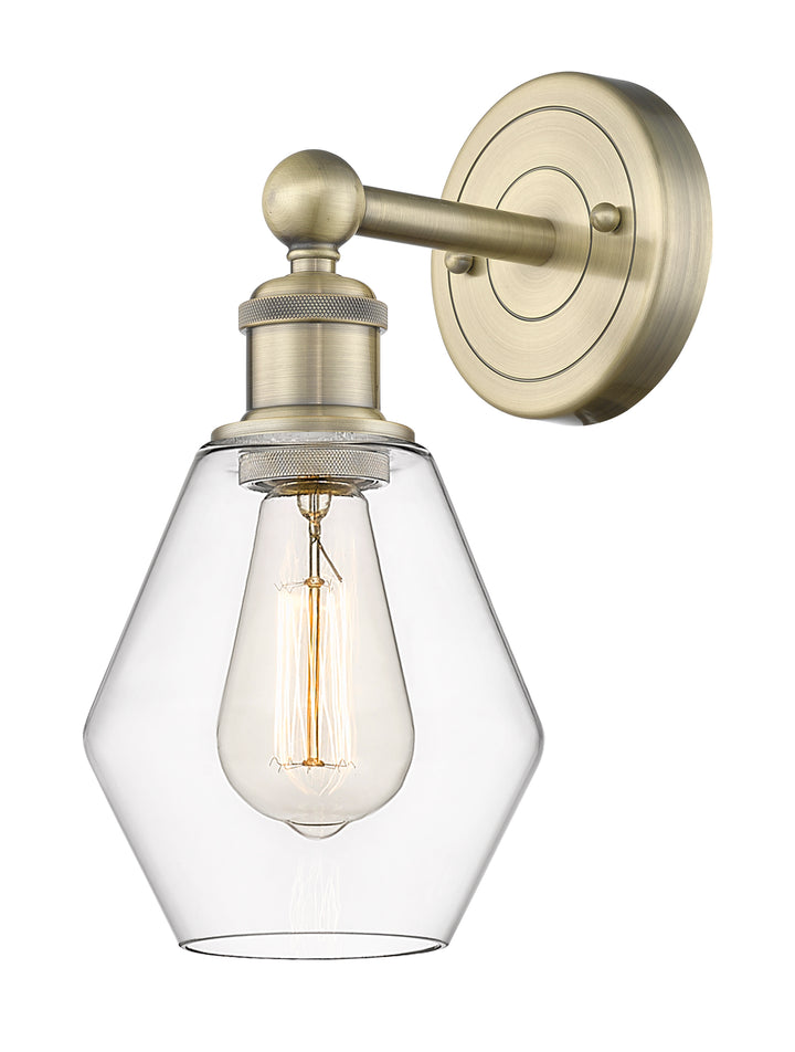 Innovations Lighting Cindyrella 6" Sconce - Antique Brass Wall Sconces Innovations Lighting Clear ; Glass Type: Clear  