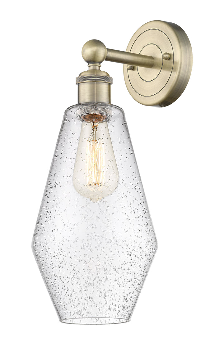 Innovations Lighting Cindyrella 7" Sconce - Antique Brass Wall Sconces Innovations Lighting Seedy ; Glass Type: Seeded  