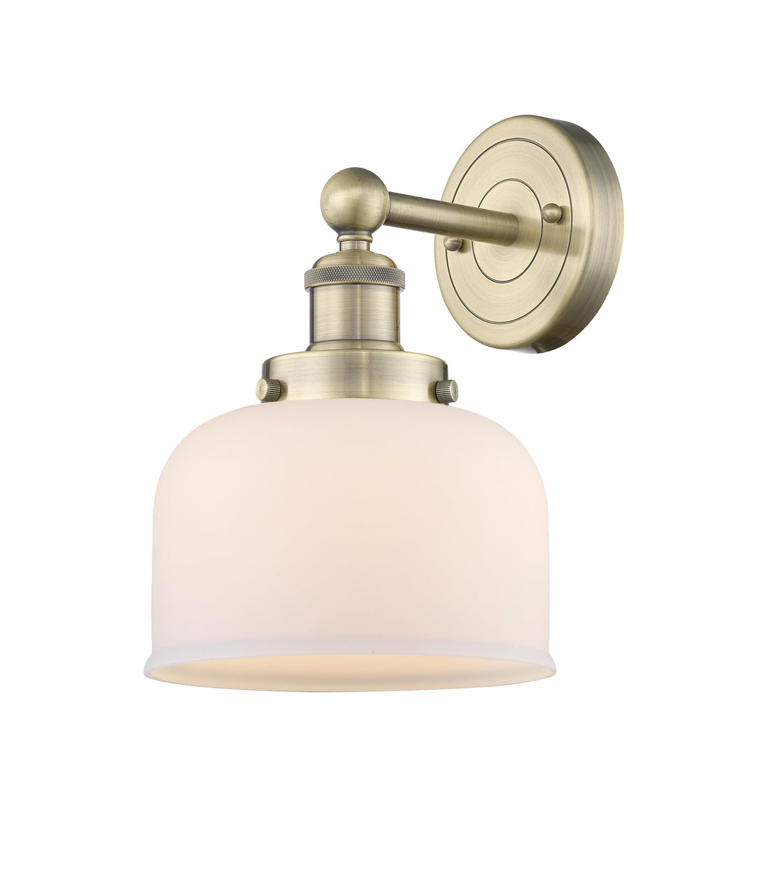 Innovations Lighting Bell 8" Sconce - Antique Brass Wall Sconces Innovations Lighting Matte White ; Glass Type: Frosted  