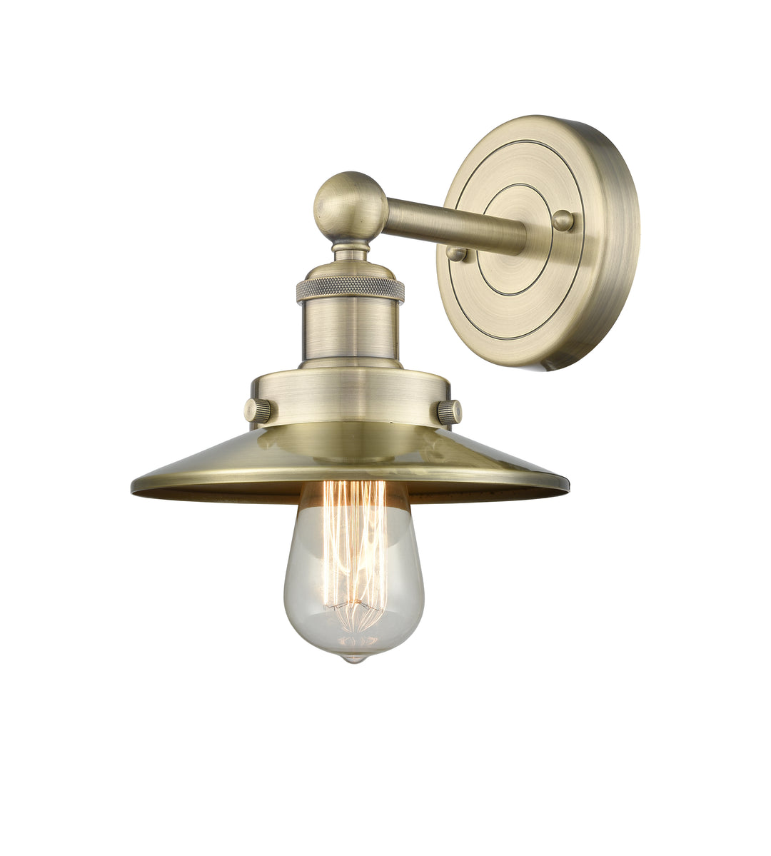 Innovations Lighting Railroad 8" Sconce - Antique Brass