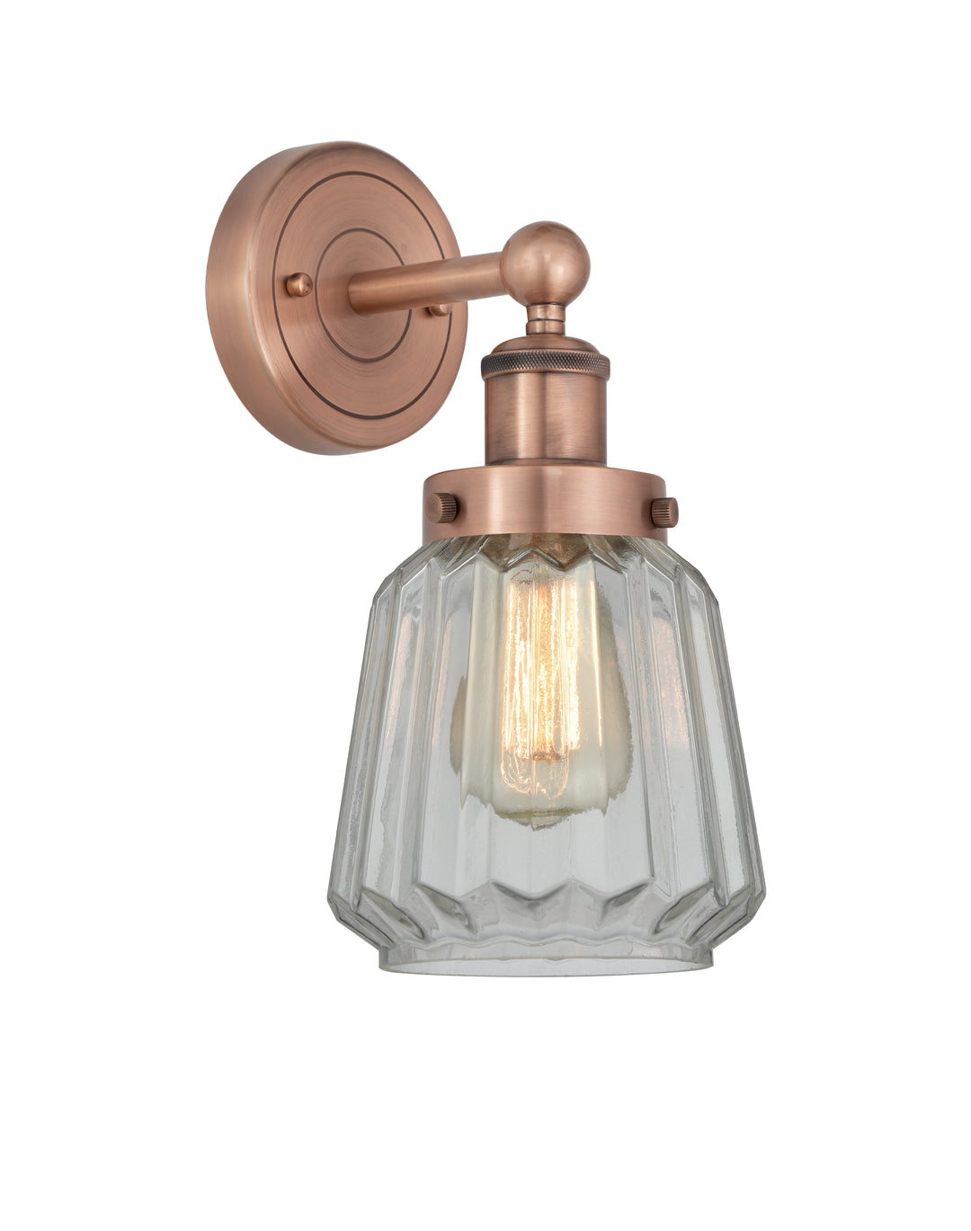 Innovations Lighting Chatham 6" Sconce - Antique Copper Wall Sconces Innovations Lighting   