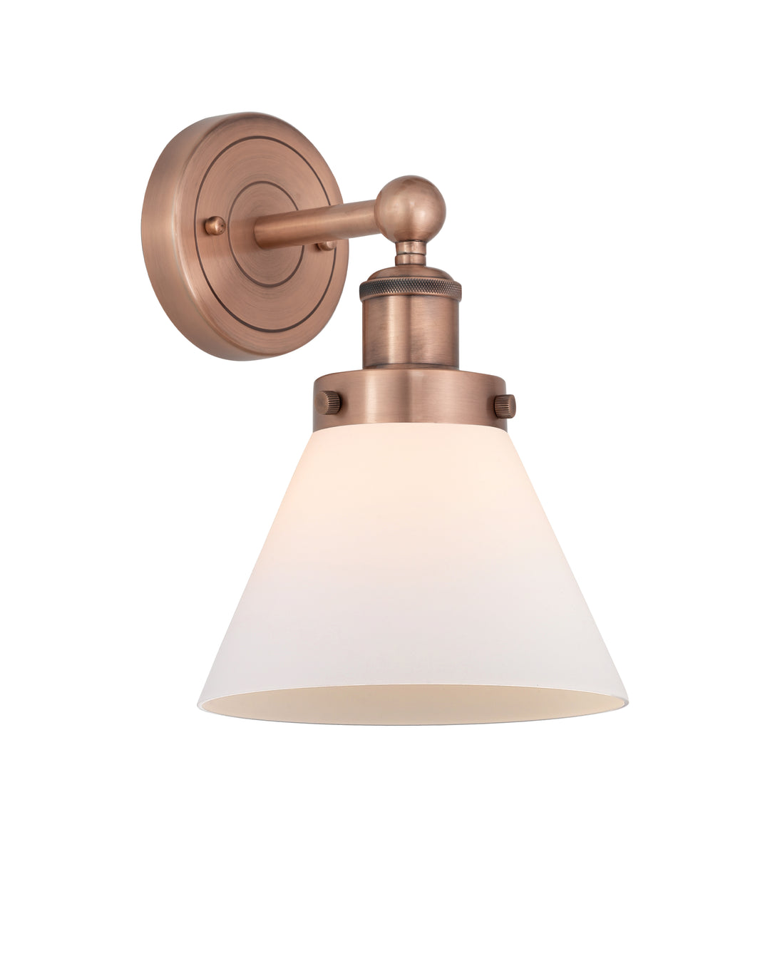 Innovations Lighting Cone 8" Sconce - Antique Copper Wall Sconces Innovations Lighting Matte White ; Glass Type: Frosted  