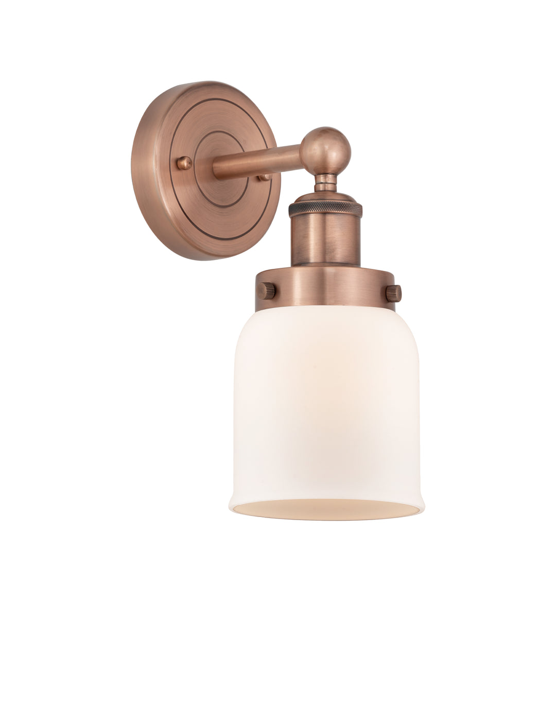 Innovations Lighting Bell 5" Sconce - Antique Copper Wall Sconces Innovations Lighting Matte White ; Glass Type: Frosted  