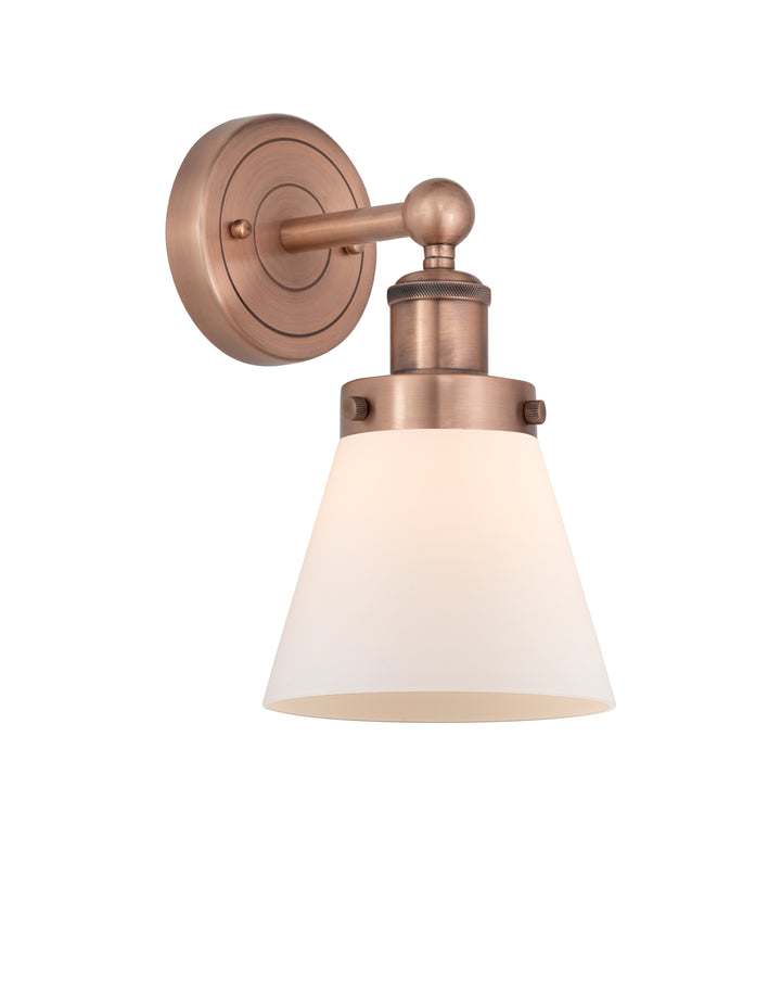 Innovations Lighting Cone 6" Sconce - Antique Copper Wall Sconces Innovations Lighting Matte White ; Glass Type: Frosted  